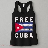 Free Cuba Distressed Flag Women's Tank Top thumb 3