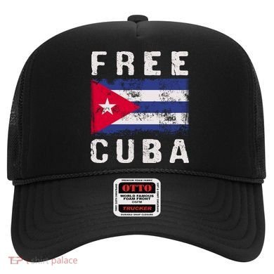 Free Cuba Distressed Flag Hat
