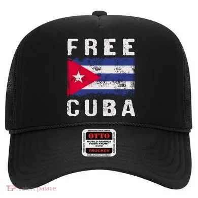Free Cuba Distressed Flag Hat