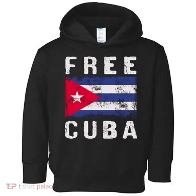 Free Cuba Distressed Flag Toddler Hoodie