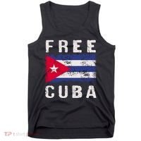 Free Cuba Distressed Flag Tank Top thumb 0