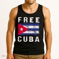 Free Cuba Distressed Flag Tank Top thumb 3