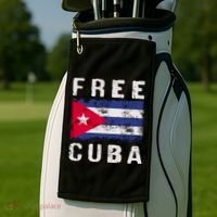 Free Cuba Distressed Flag Golf Towel thumb 2