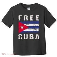 Free Cuba Distressed Flag Toddler T-Shirt thumb 0