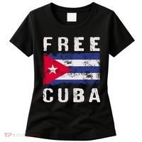 Free Cuba Distressed Flag Women's T-Shirt thumb 0