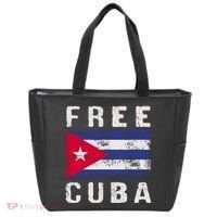 Free Cuba Distressed Flag Tote Bag thumb 0