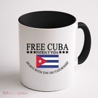 Free Cuba Down With The Dictatorship Coffee Mug thumb 1