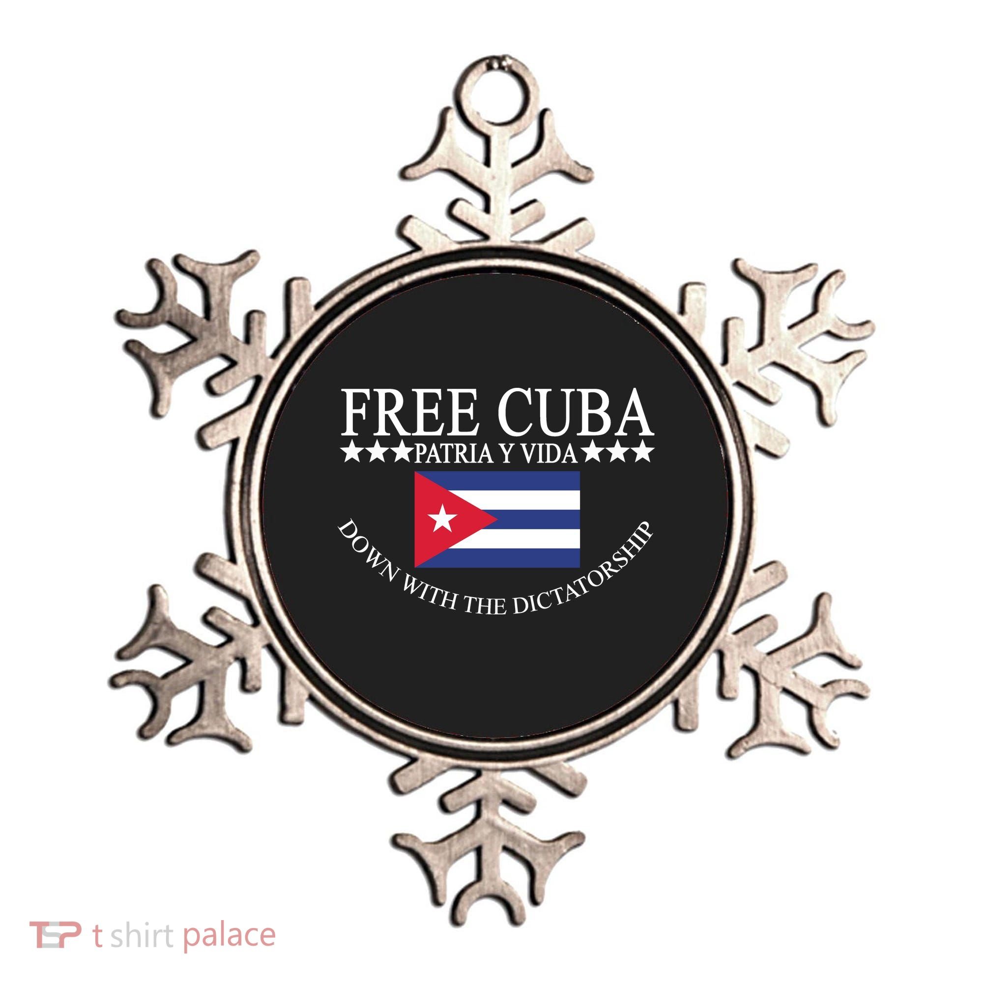 Free Cuba Down With The Dictatorship Ornament