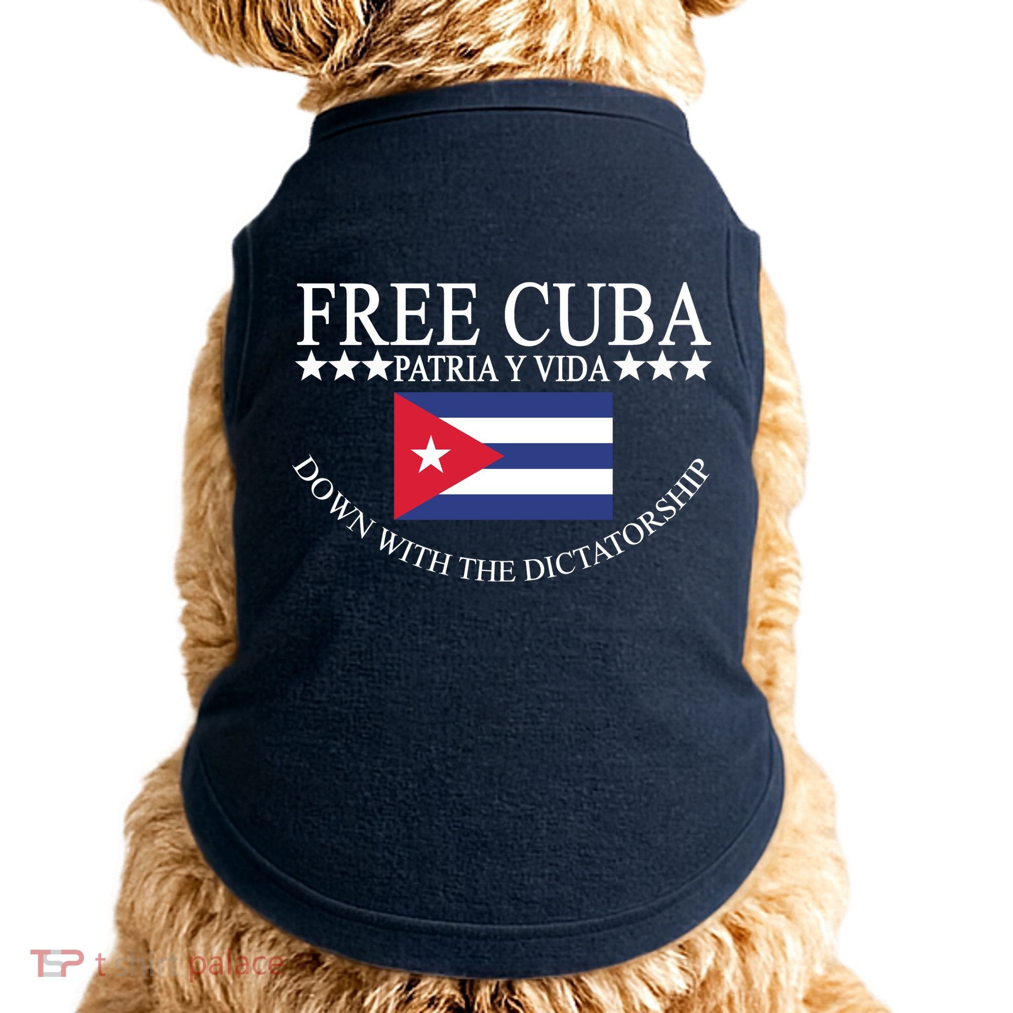 Free Cuba Down With The Dictatorship Doggie Tank