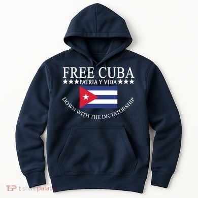 Free Cuba Down With The Dictatorship Hoodie