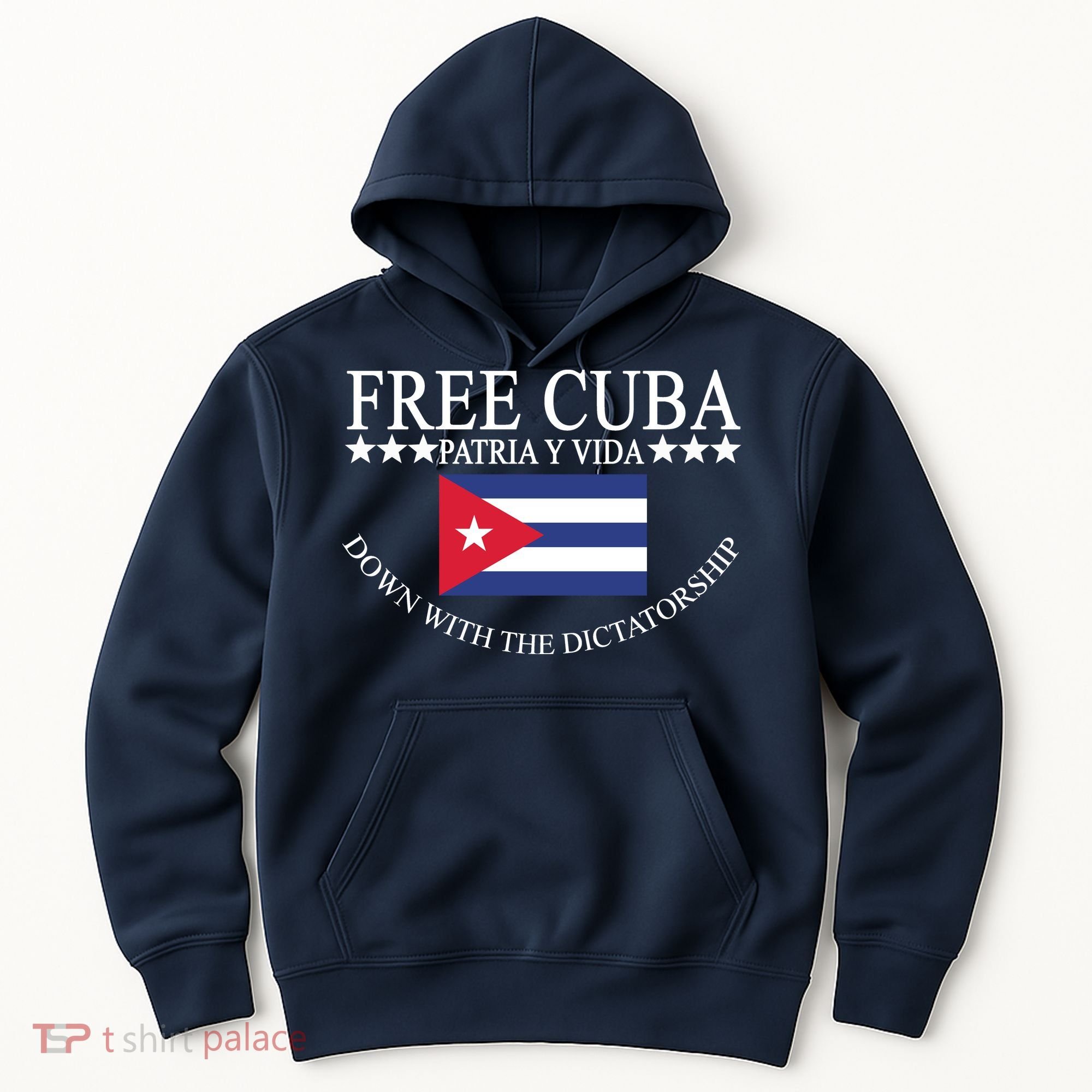 Free Cuba Down With The Dictatorship Hoodie
