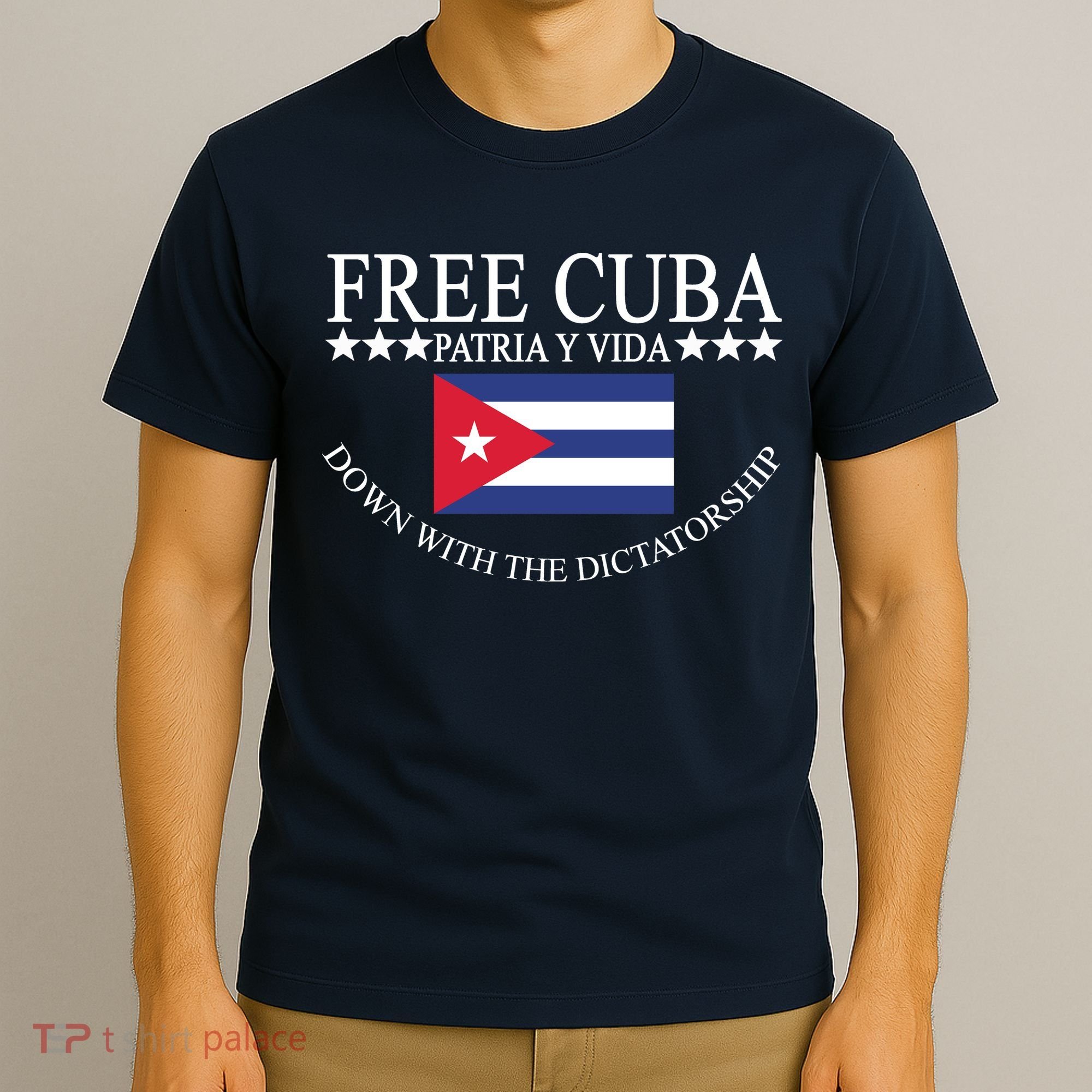 Free Cuba Down With The Dictatorship T-Shirt