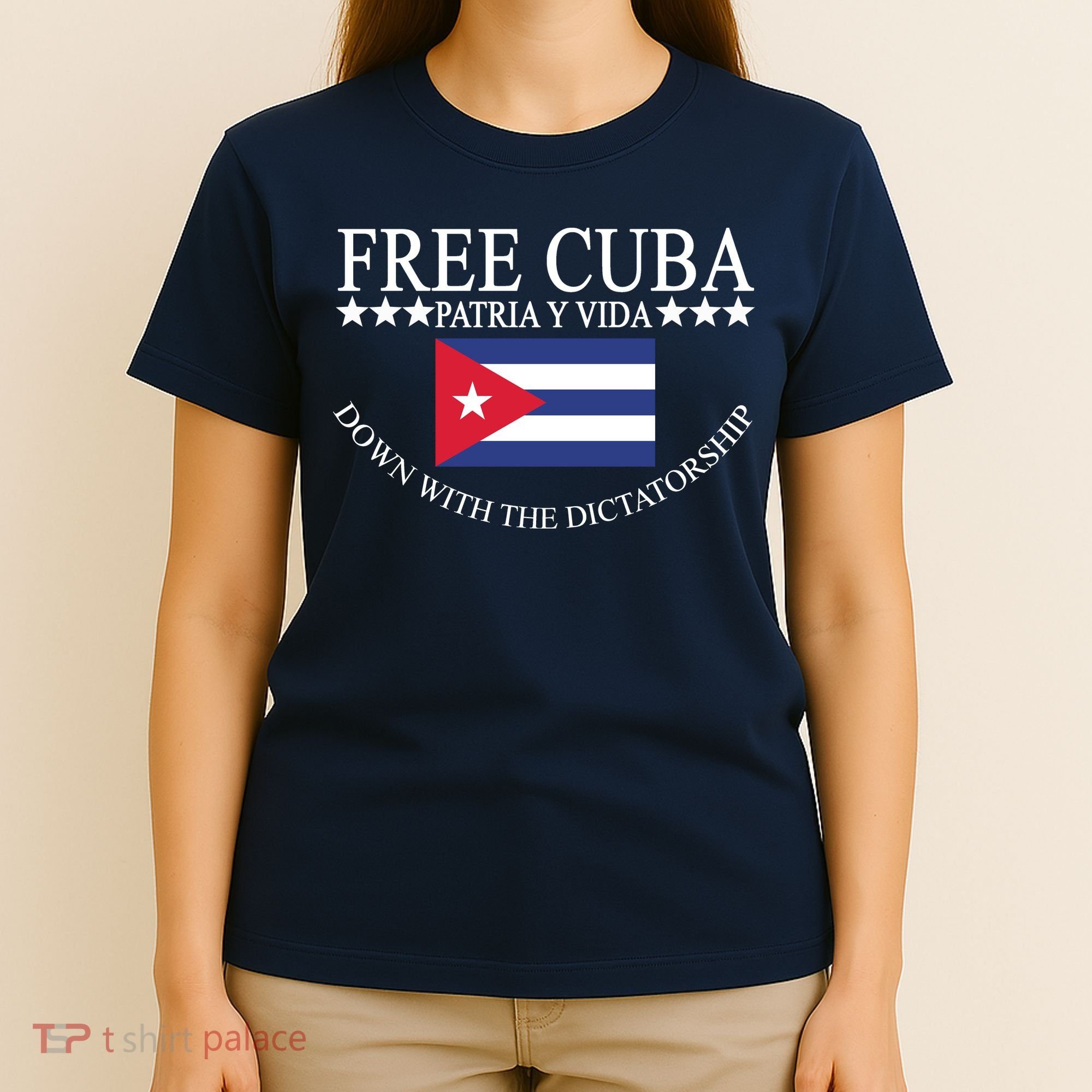 Free Cuba Down With The Dictatorship T-Shirt