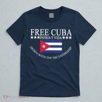 Free Cuba Down With The Dictatorship T-Shirt thumb 5