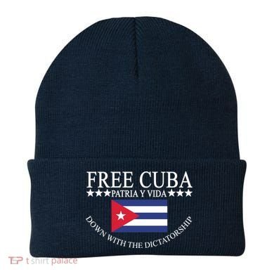 Free Cuba Down With The Dictatorship Beanie