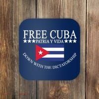 Free Cuba Down With The Dictatorship Coaster thumb 0