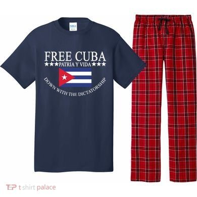 Free Cuba Down With The Dictatorship Pajama Set