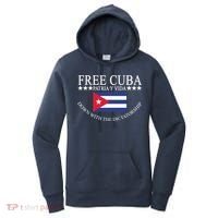 Free Cuba Down With The Dictatorship Women's Hoodie thumb 0