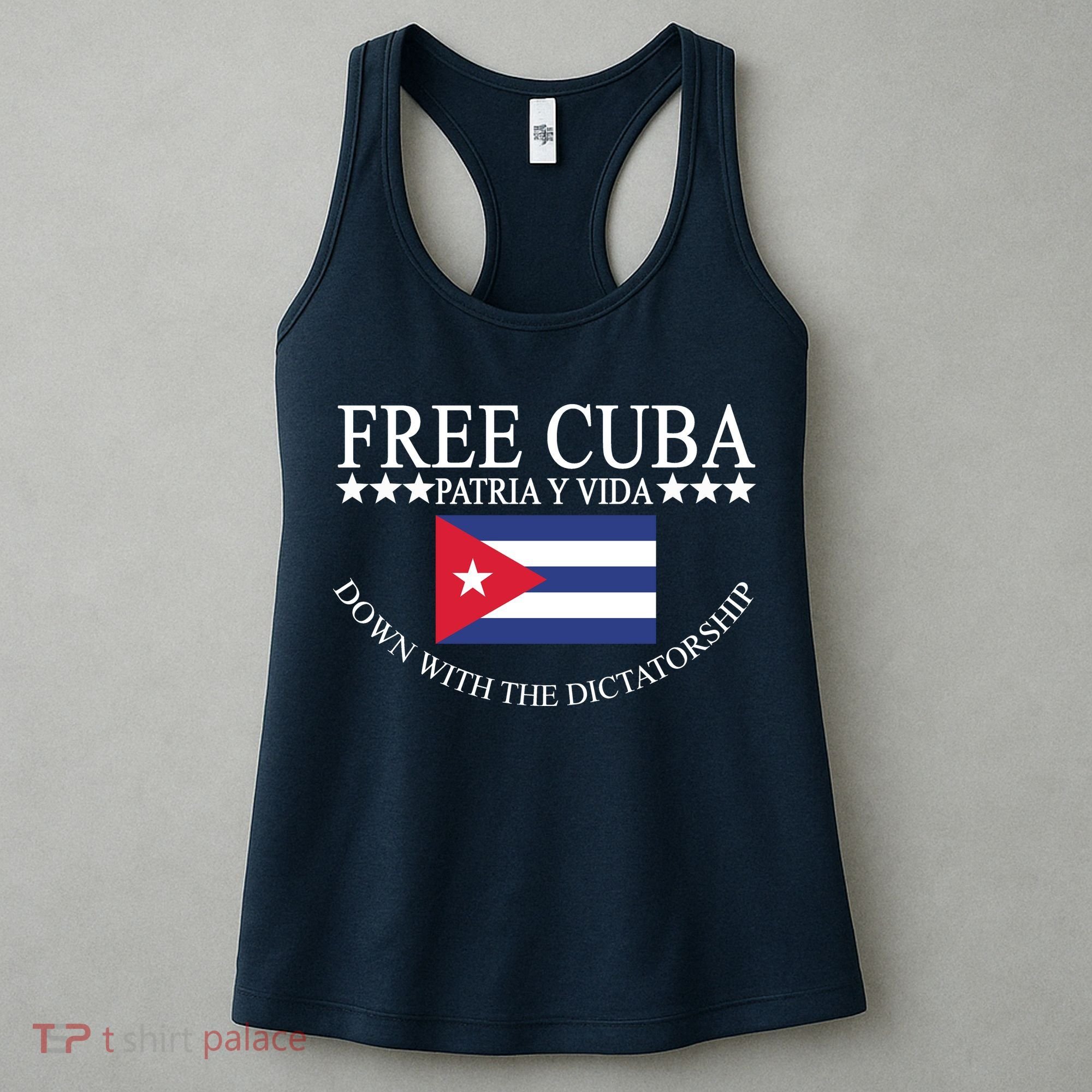 Free Cuba Down With The Dictatorship Women's Tank Top