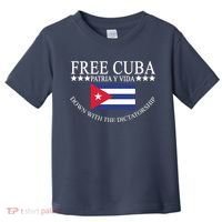Free Cuba Down With The Dictatorship Toddler T-Shirt thumb 0