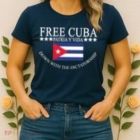 Free Cuba Down With The Dictatorship Women's T-Shirt thumb 2