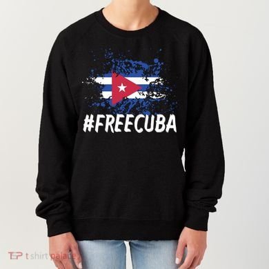 Free Cuba Flag Women's Sweatshirt