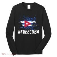 Free Cuba Flag Long Sleeve Shirt thumb 0