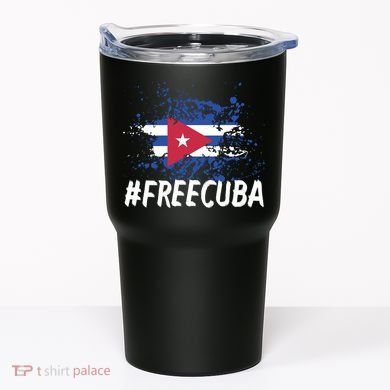 Free Cuba Flag Tumbler