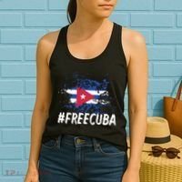Free Cuba Flag Women's Tank Top thumb 2