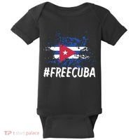 Free Cuba Flag Baby Bodysuit thumb 0