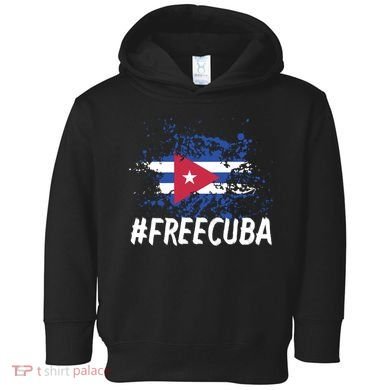 Free Cuba Flag Toddler Hoodie