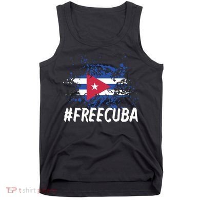 Free Cuba Flag Tank Top