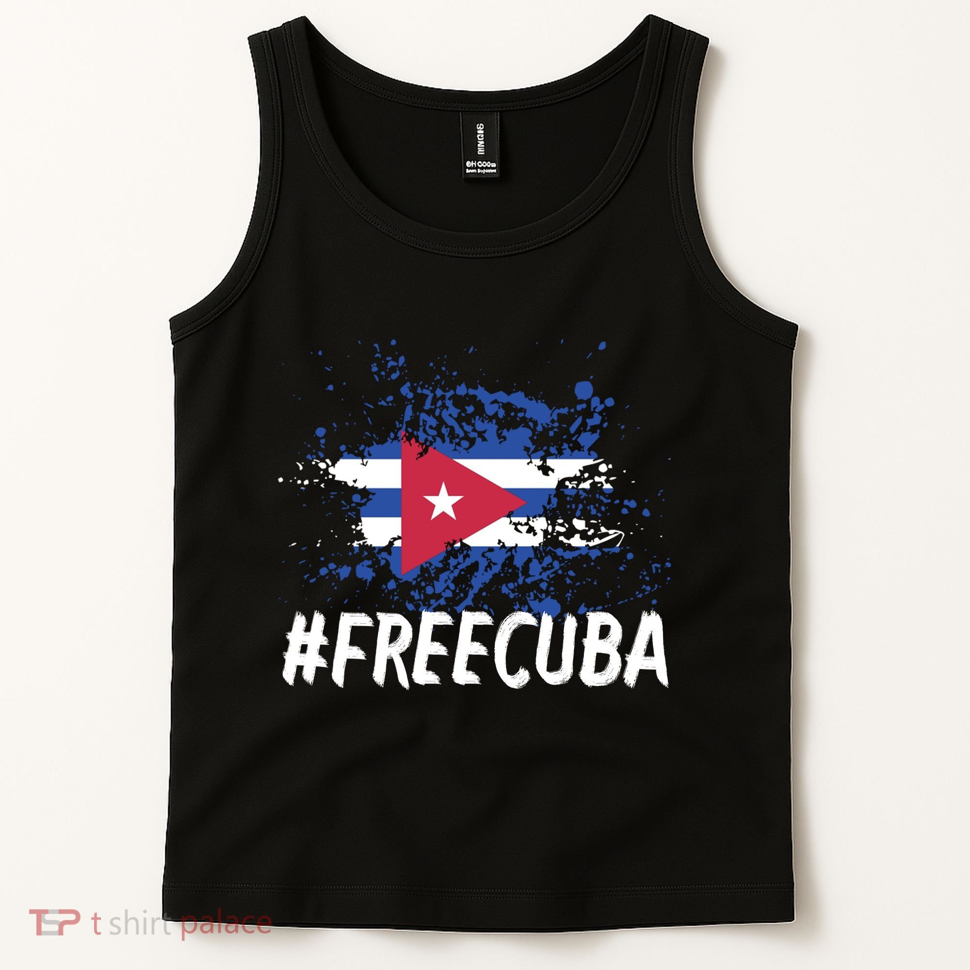 Free Cuba Flag Tank Top