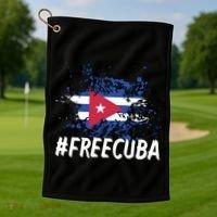 Free Cuba Flag Golf Towel thumb 1