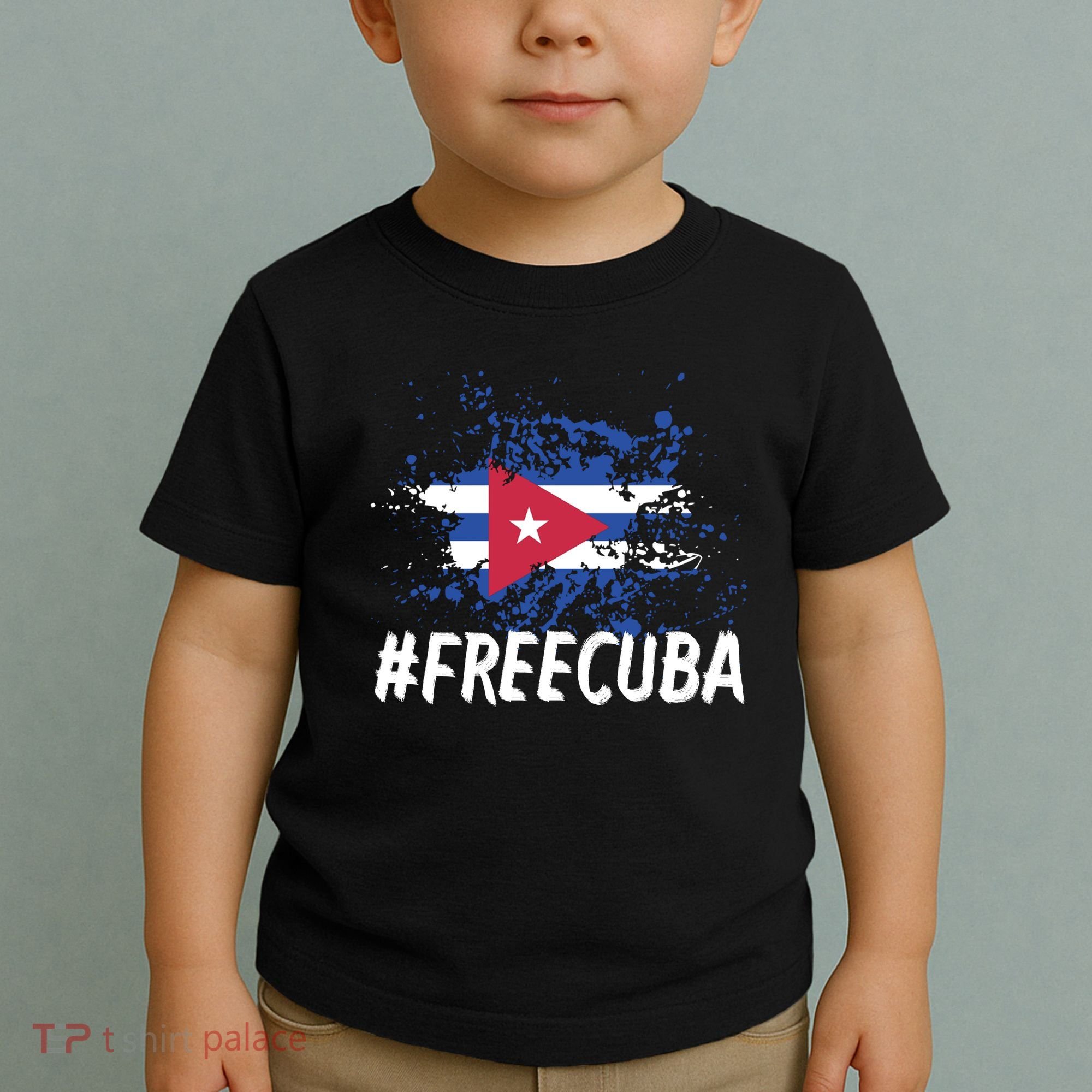 Free Cuba Flag Toddler T-Shirt