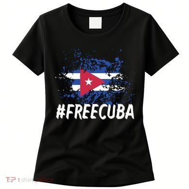 Free Cuba Flag Women's T-Shirt