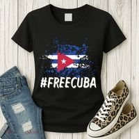 Free Cuba Flag Women's T-Shirt thumb 3