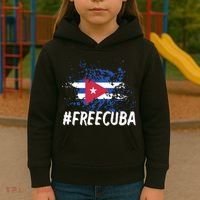 Free Cuba Flag Kids Hoodie thumb 3