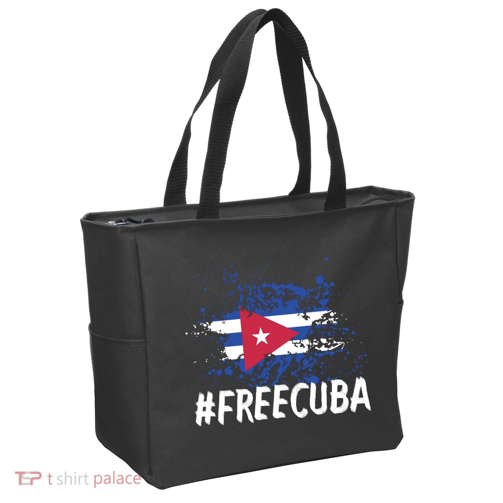 Free Cuba Flag Tote Bag