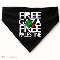 Free Gaza And Palestine Fist USA-Made Doggie Bandana thumb 0