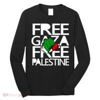 Free Gaza And Palestine Fist Long Sleeve Shirt thumb 0