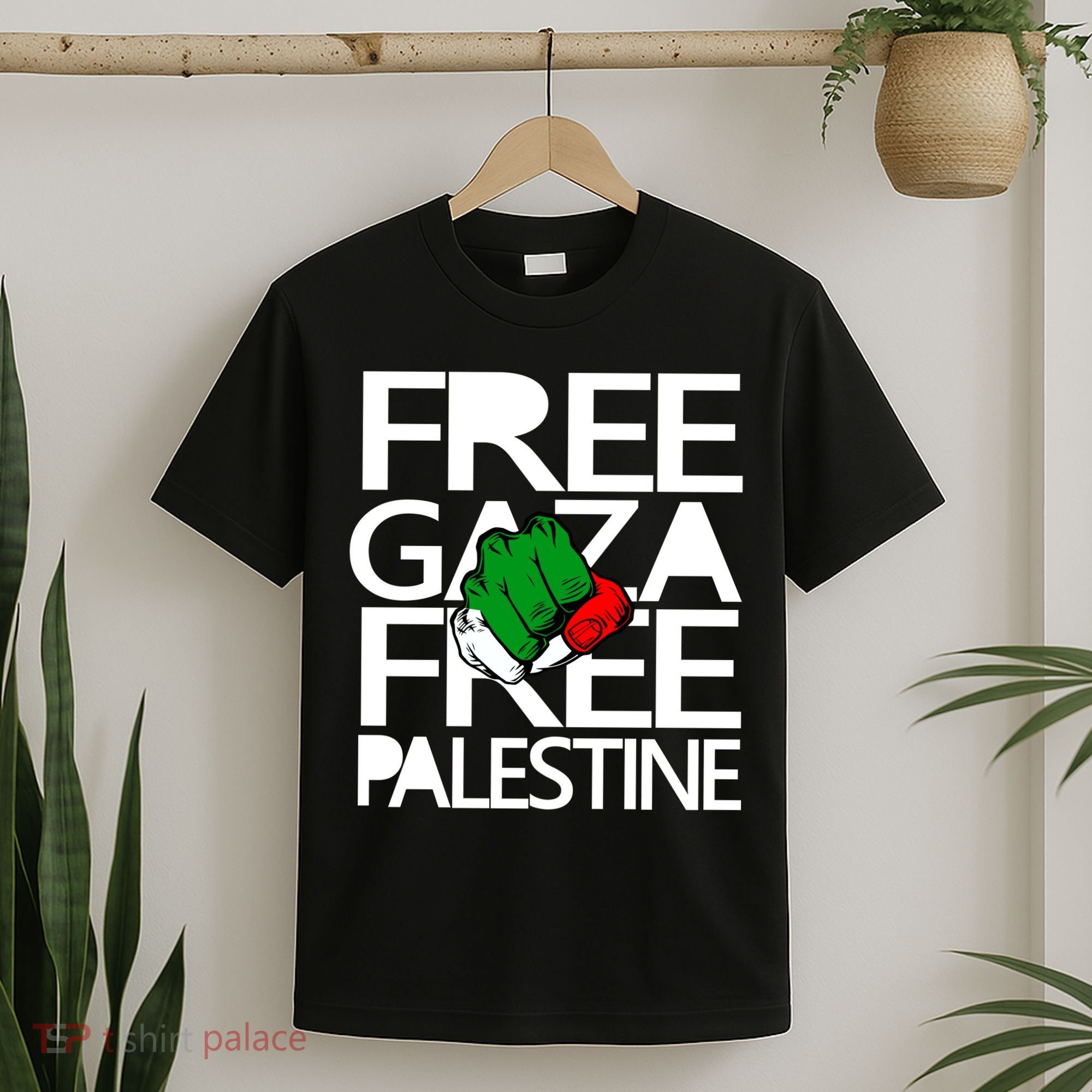 Free Gaza And Palestine Fist T-Shirt