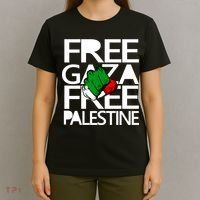 Free Gaza And Palestine Fist T-Shirt thumb 4