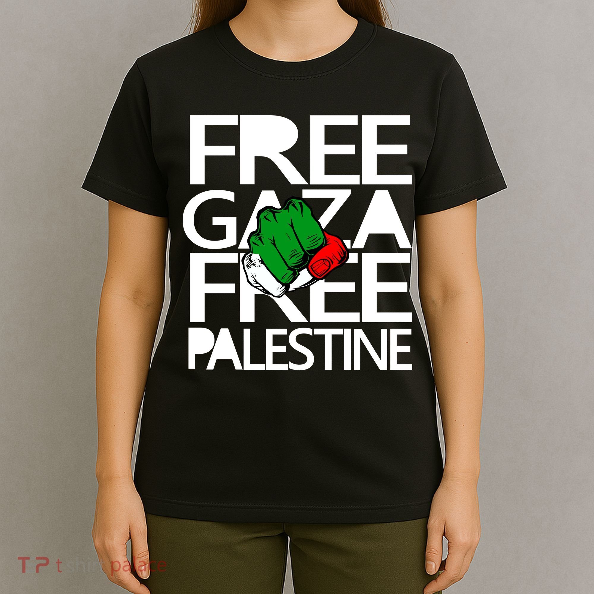 Free Gaza And Palestine Fist T-Shirt