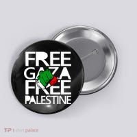 Free Gaza And Palestine Fist Button thumb 0