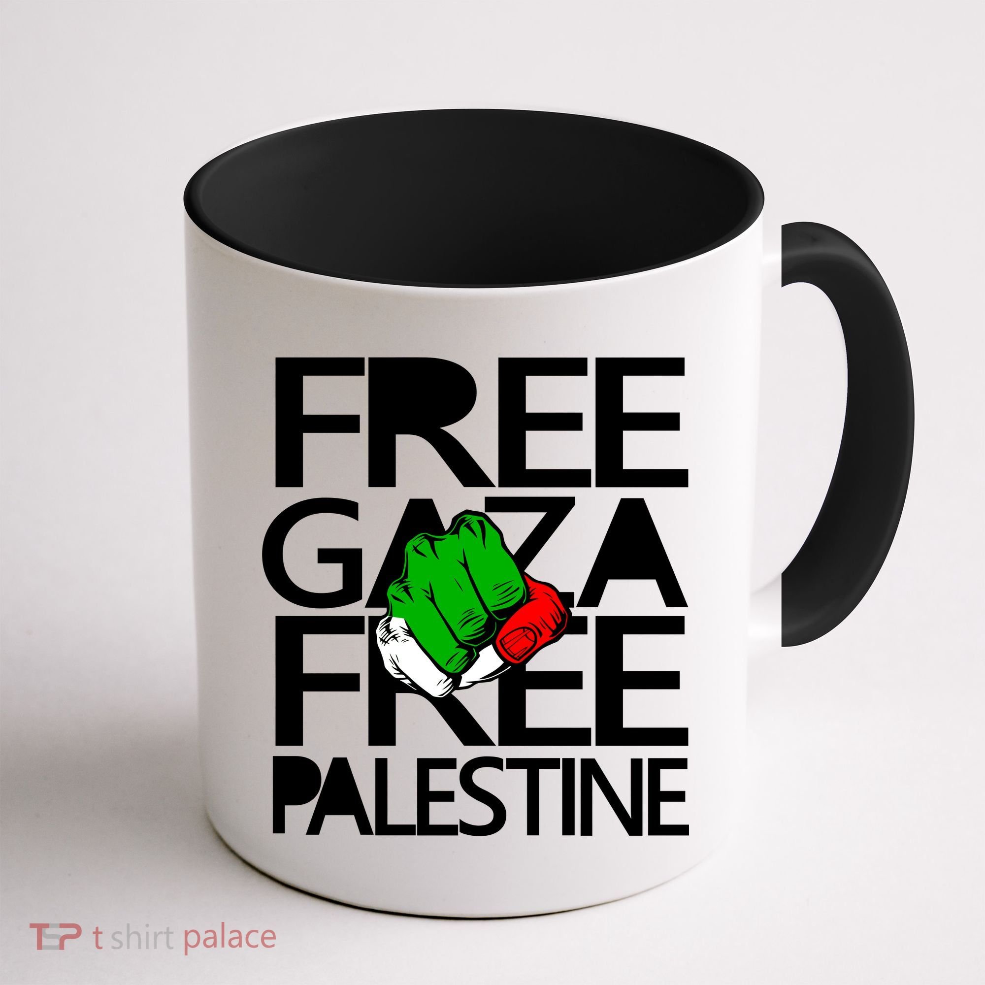 Free Gaza And Palestine Fist Coffee Mug