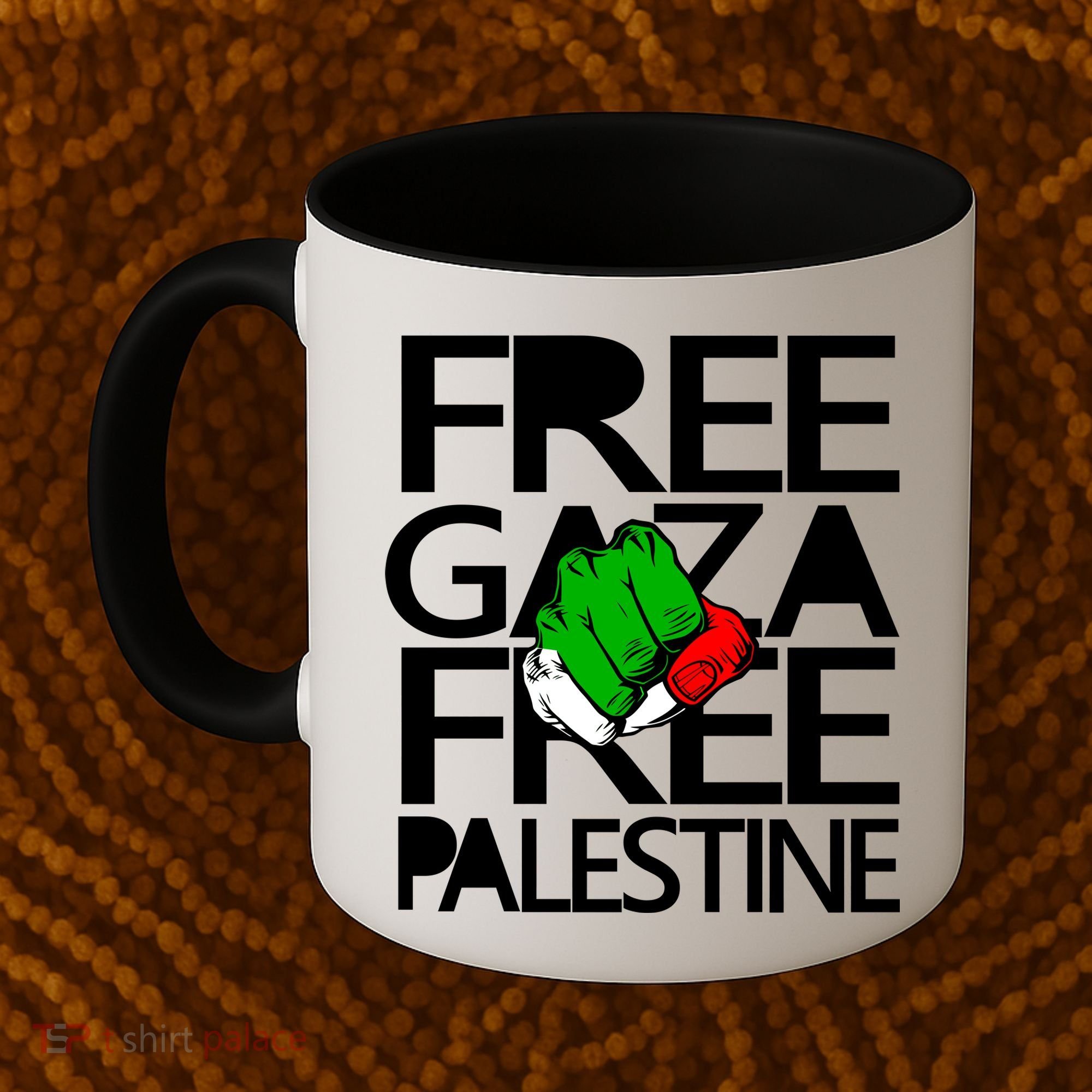 Free Gaza And Palestine Fist Coffee Mug