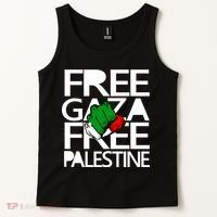Free Gaza And Palestine Fist Tank Top thumb 2