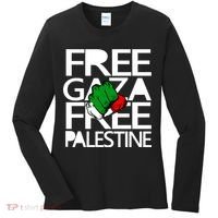 Free Gaza And Palestine Fist Women's Long Sleeve Shirt thumb 0