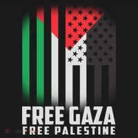 Free Gaza Free Palestine US Palestine Flag colors T-Shirt thumb 7